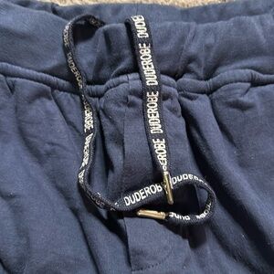 DudeRobe Blue Terry cloth lined lounge  pants Size S/M ** very warm